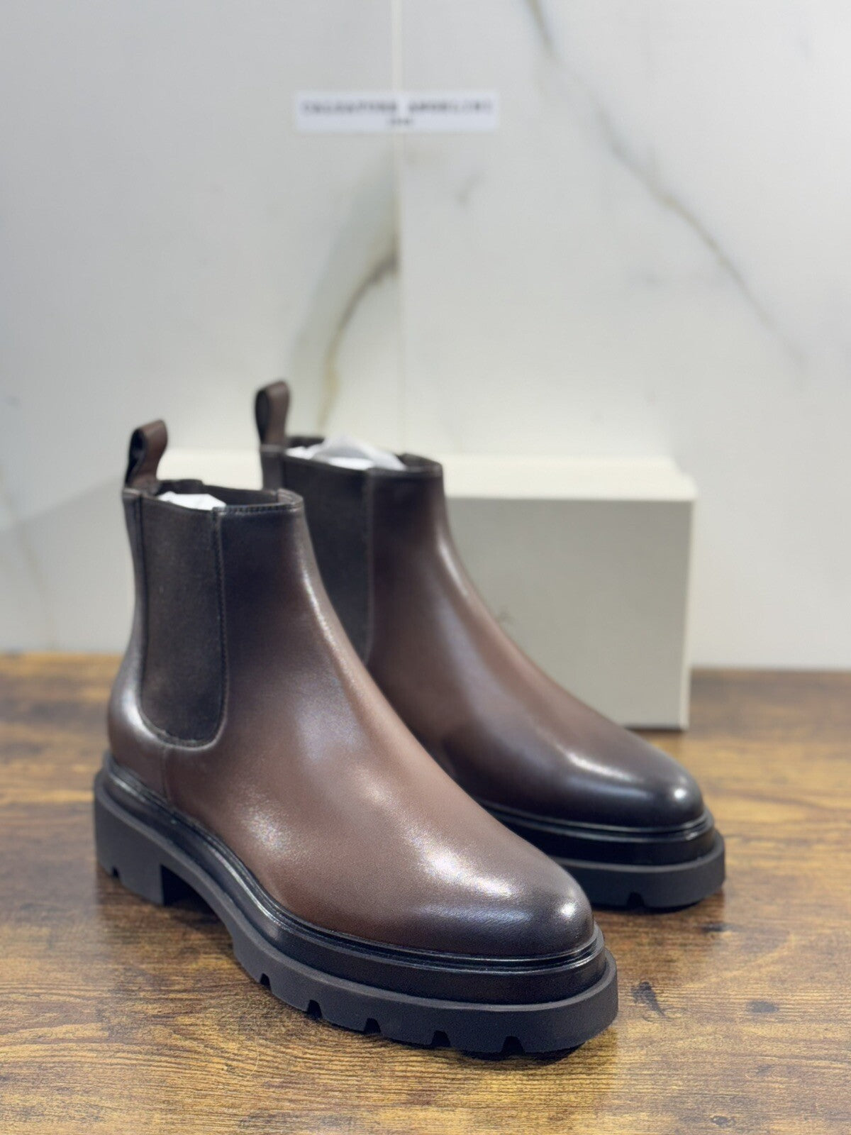 Santoni Chelsea   Donna Pelle Marrone   Casual Luxury Boot Woman Santoni 40.5
