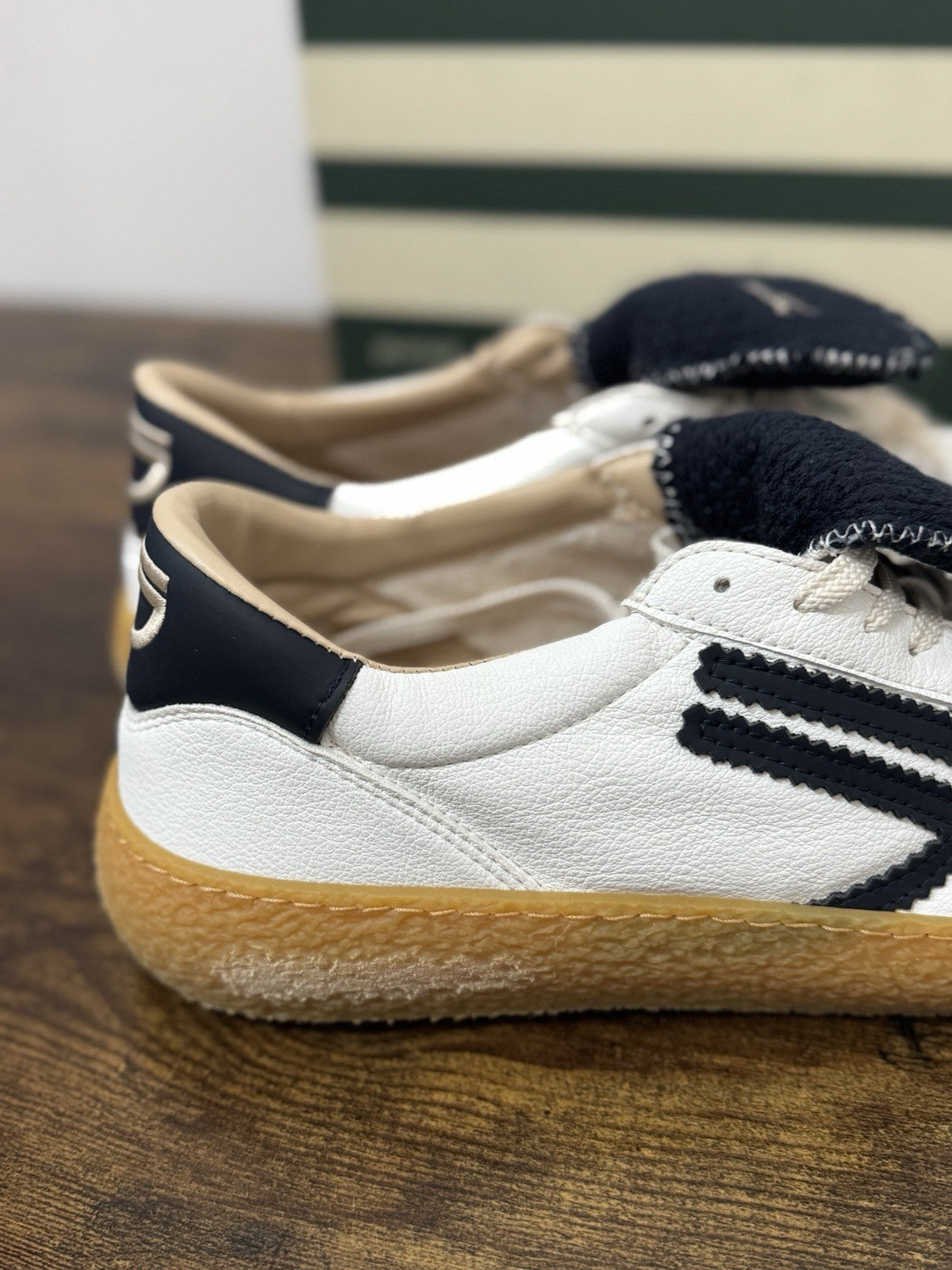 Puraai Sneaker Pelle Bianca Abyss Casual Uomo 45