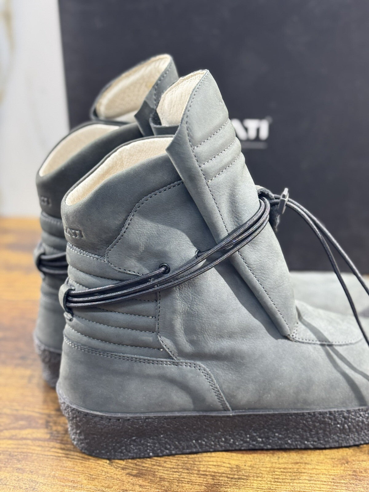 Ylati Sneaker Uomo Giove High Top Nabuk Grey  Causal Men 45