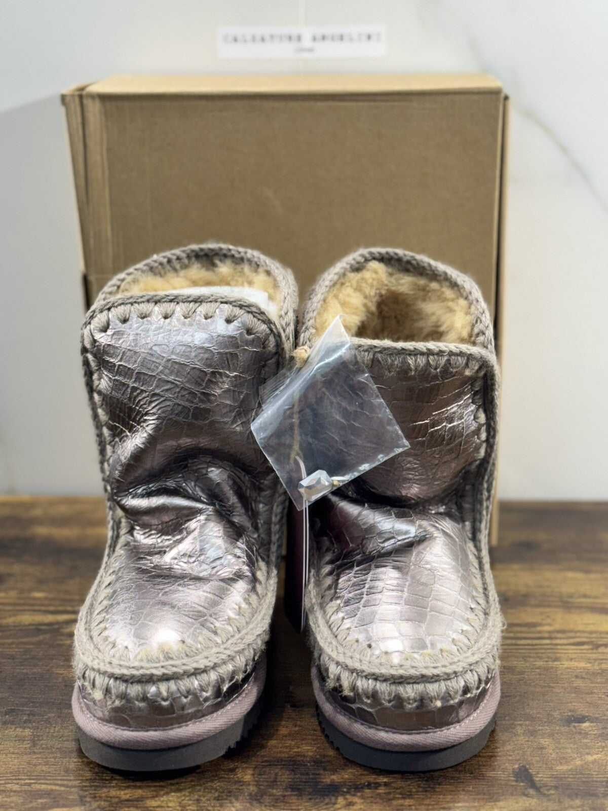 Mou eskimo 24 Grigio Stampa Cocco  Casual Mou Woman Boot 36