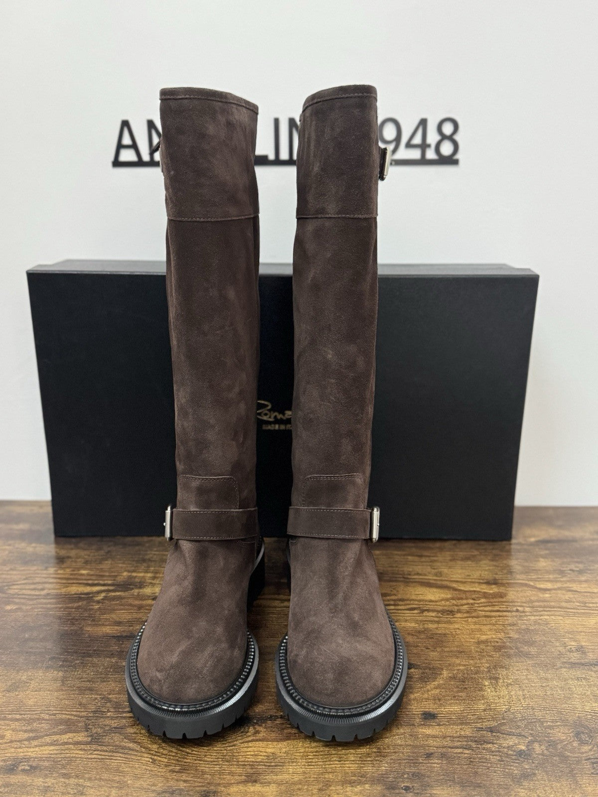 Via roma 15 stivale  donna 4280R  Suede  Testa luxury boot via roma 15 Icon 40