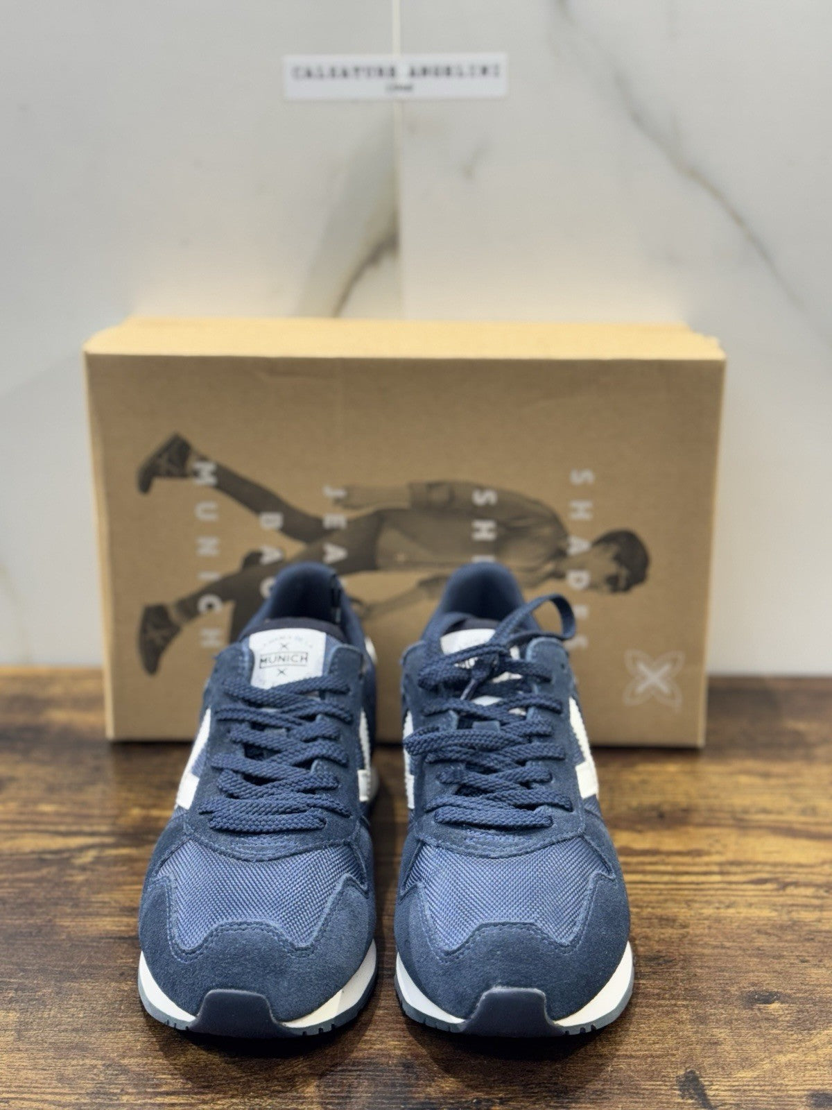 Munich Sneaker Suede Blu Casual Uomo 40