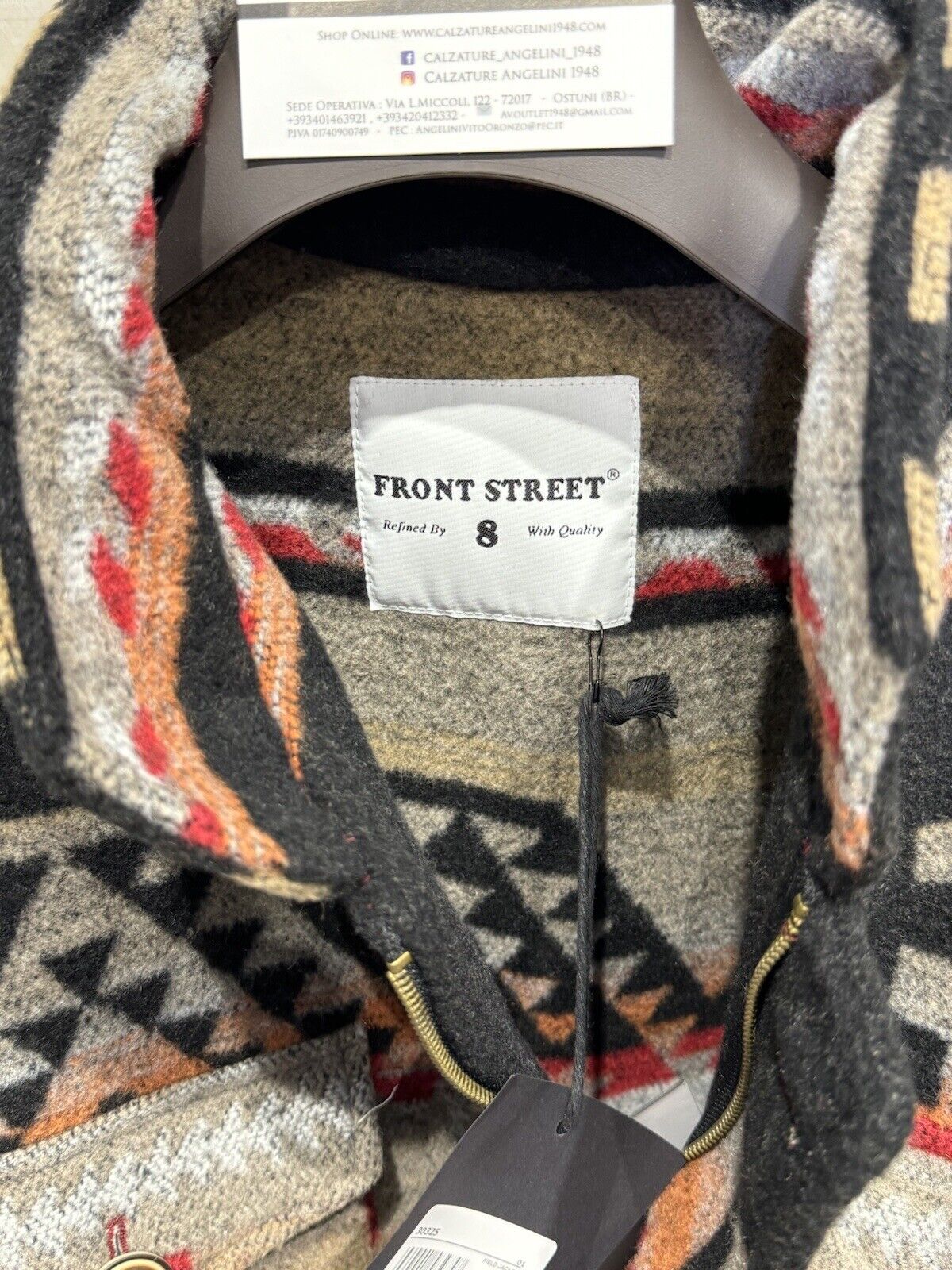 Front Street 8 Giacca 4 Tasche   Uomo Navajo  Azteco    Casual Men Jacket 54