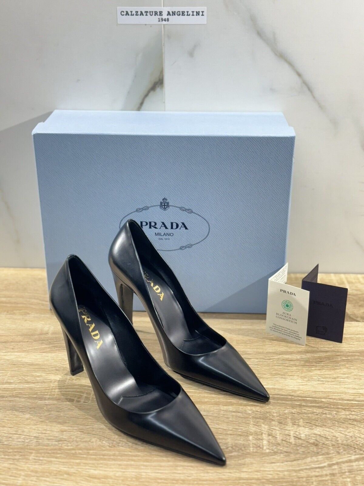 Prada Decollete’ Pumps Pelle Nera Luxury Prada Woman Pumps Nero 36