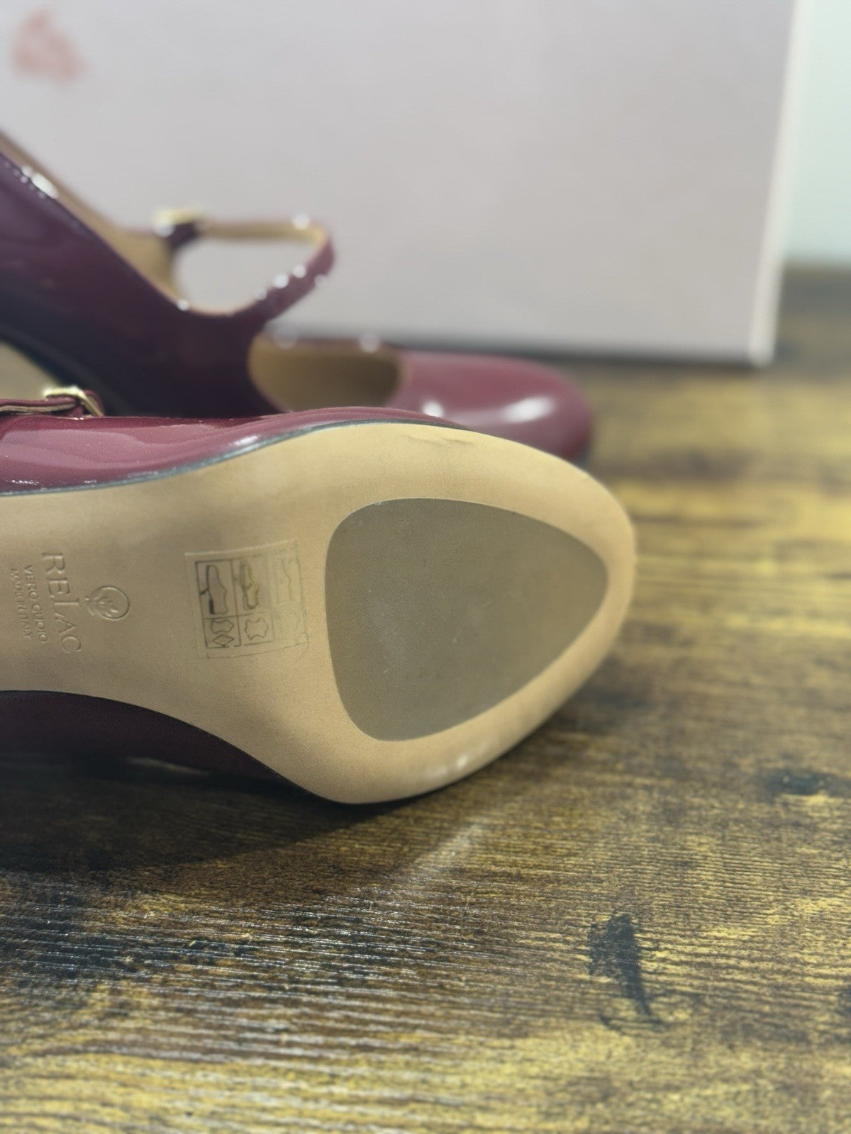 Relac  Décolleté  Mary Jane Pelle Barolo  Luxury Made In Italy Donna 37.5