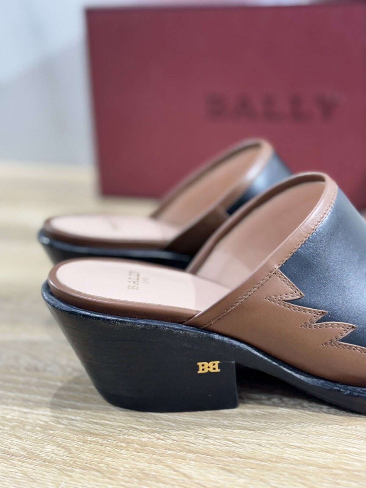 Bally Sabot  Donna Teril Pelle Cuoio  Luxury Woman Bally Mules 36