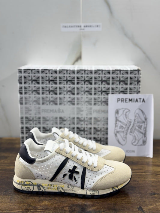 Premiata Lucy Sneaker Pelle Beige  Casual Premiata Scarpa Donna 38