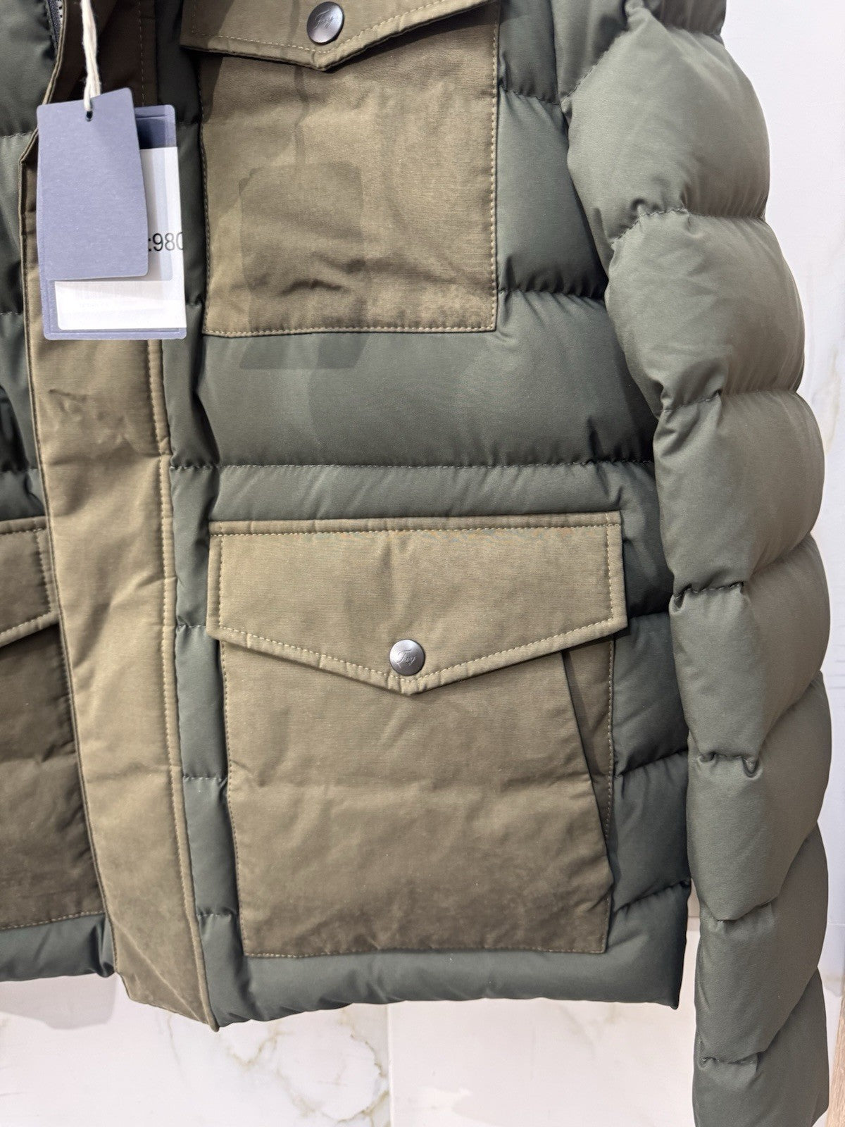 Fay Piumino Verde Militare  Con Cappuccio  Luxury Fay Uomo xxl