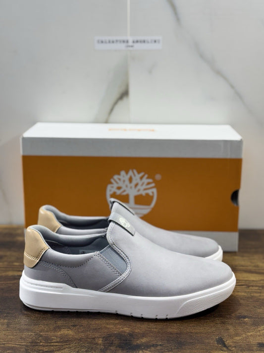 Timberland Low Slip On Sneaker Pelle Grey Casual Extra Light Uomo 40
