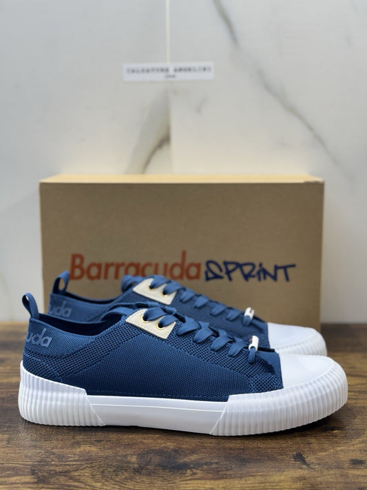 Barracuda Sneaker Sprint In Tela Blu Casual Uomo 45