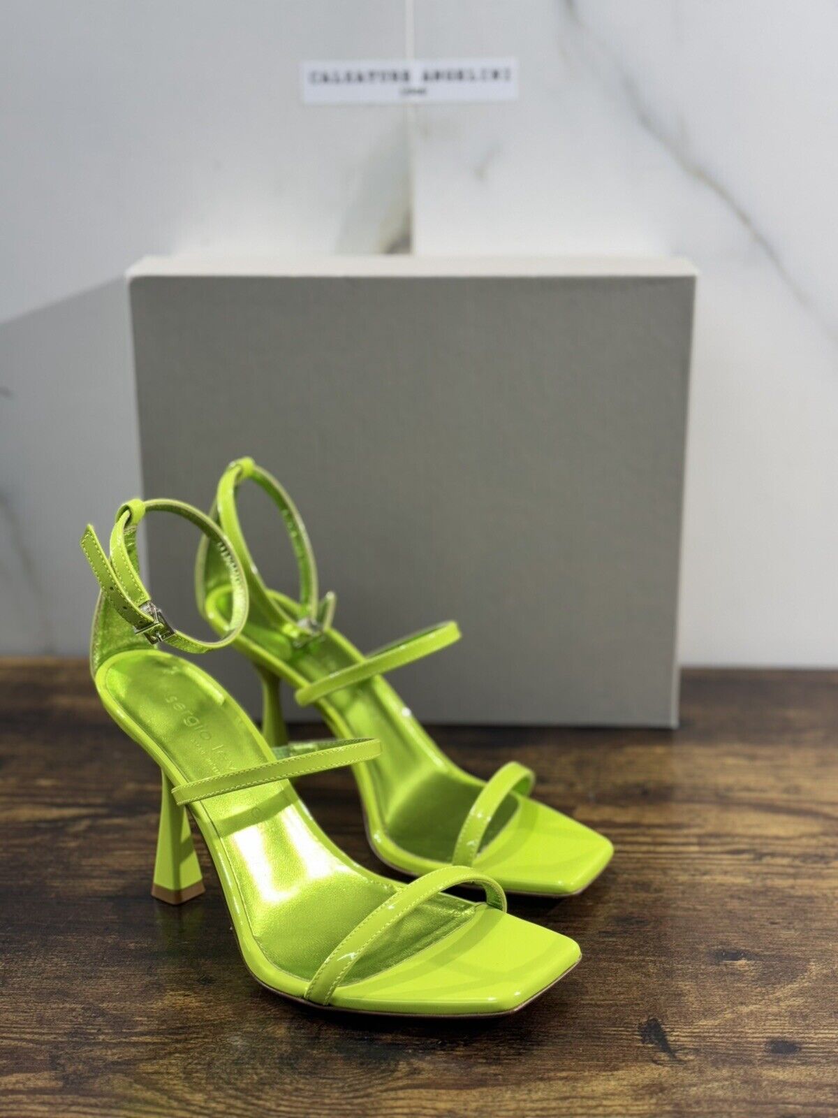 Sergio Levantesi Sandalo Donna Telen   Verde       Luxury Woman Sandal 41