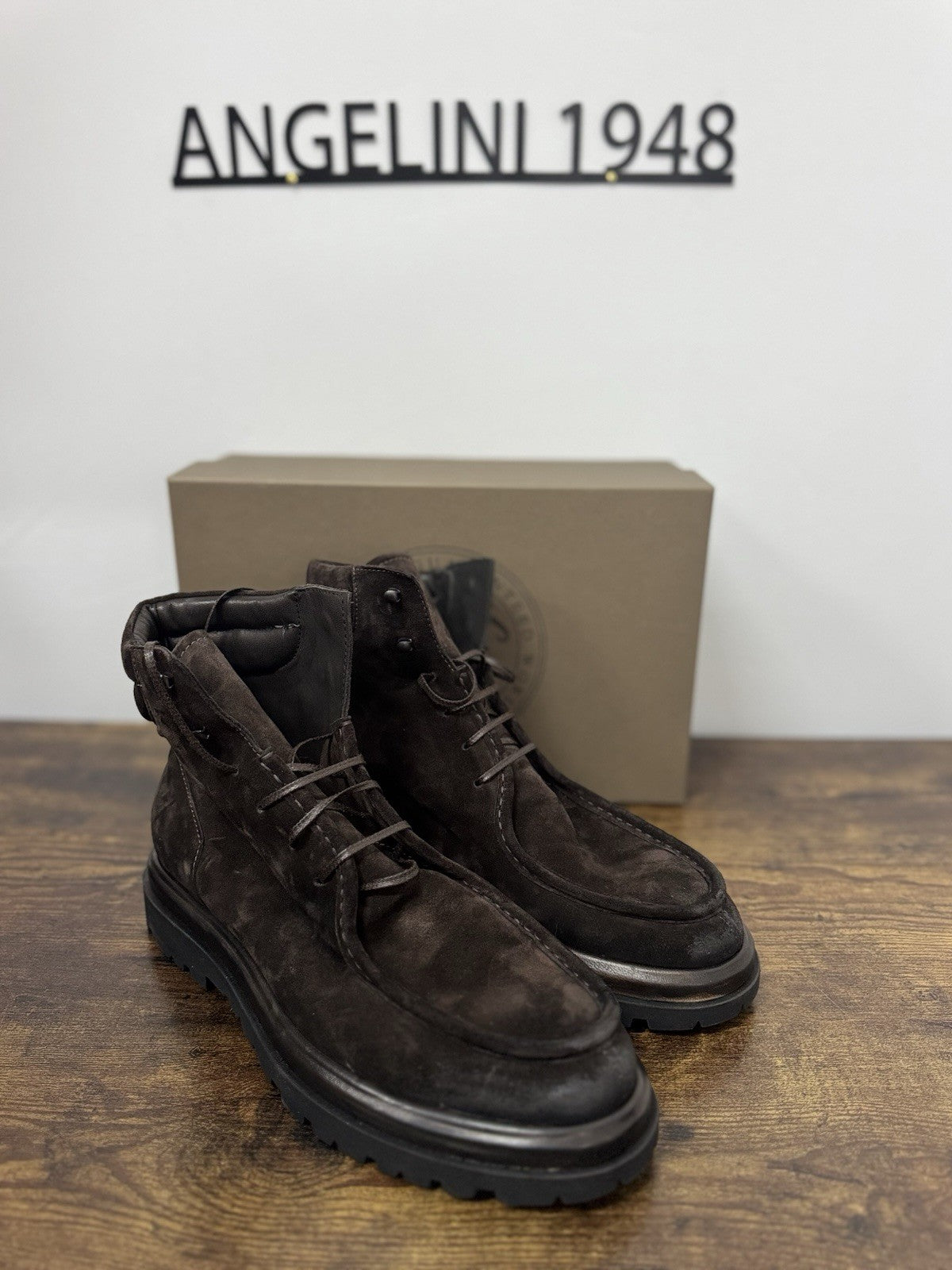 Pawelk’s Polacchino  Suede Marrone Mountain Boot    Casual Boot Uomo 43