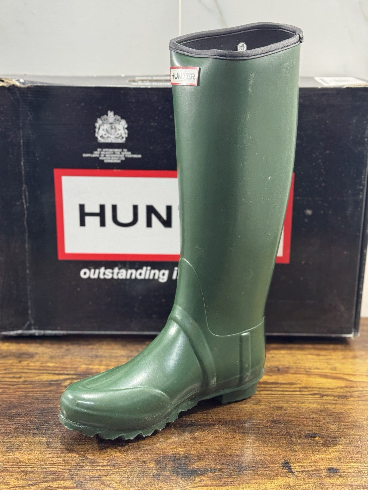 Hunter Stivale Da Pioggia Gomma Verde Icon Boot Rain Donna 37