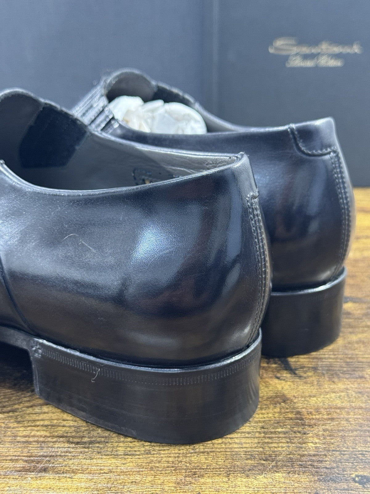 Santoni Stringata Limited Edition Box Grey Luxury Handmade Santoni Uomo 39.5