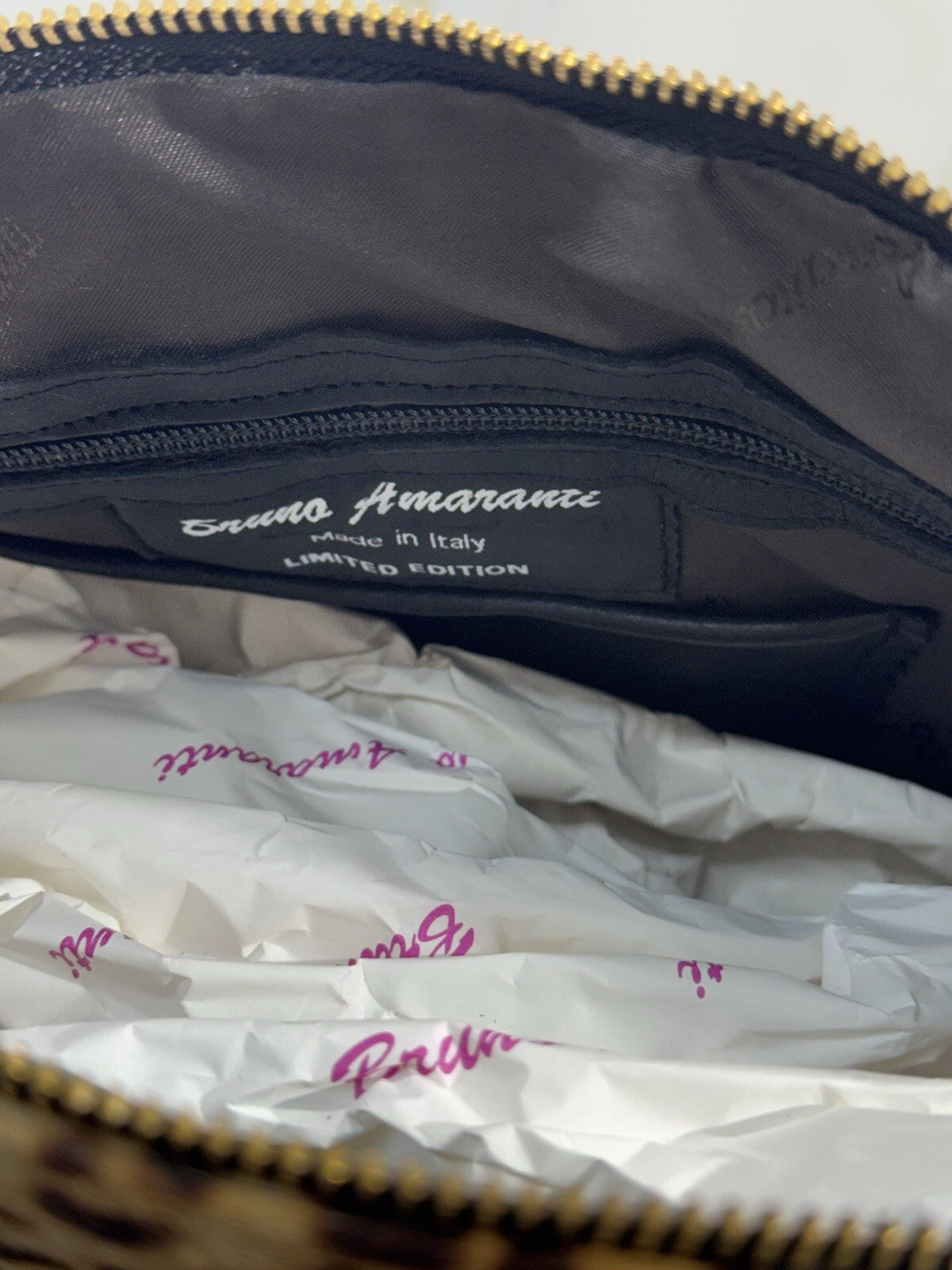 Bruno Amaranti Borsa Donna In Vero Pony  Luxury Craftmanship Bag  Borchie