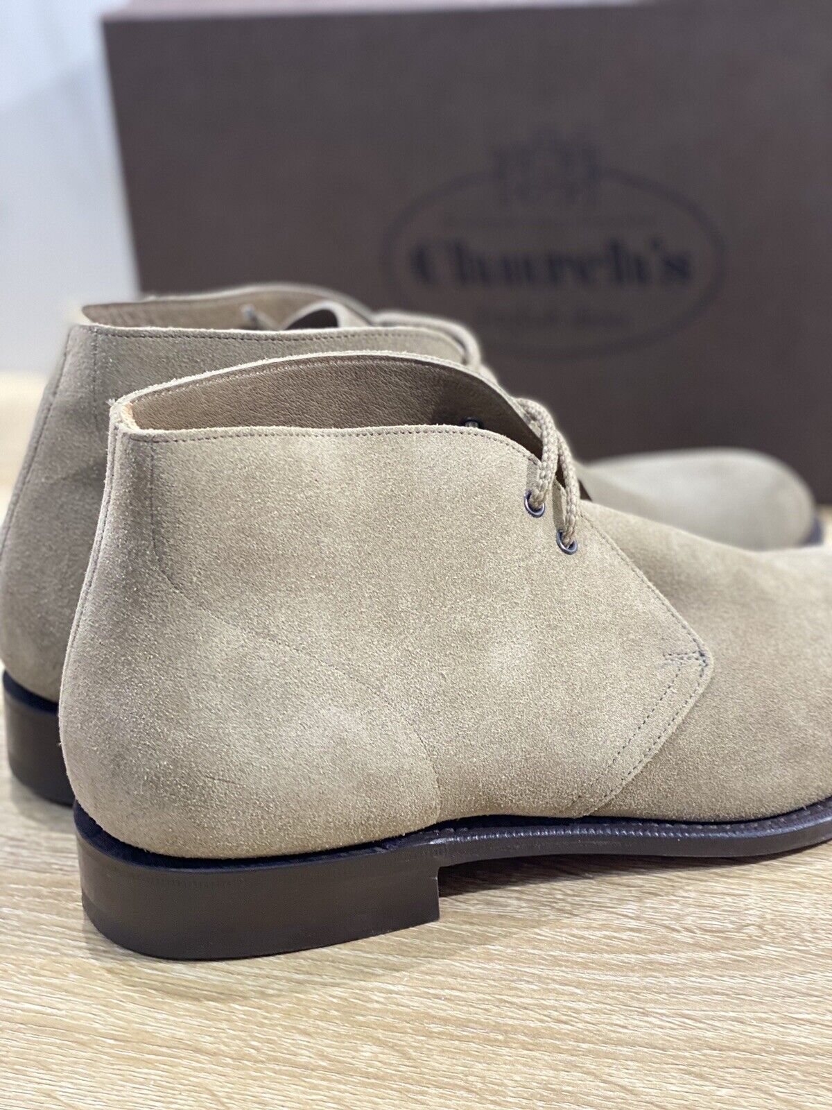 Church’s Sahara L polacchino uomo suede stone fondo cuoio church’s men 40