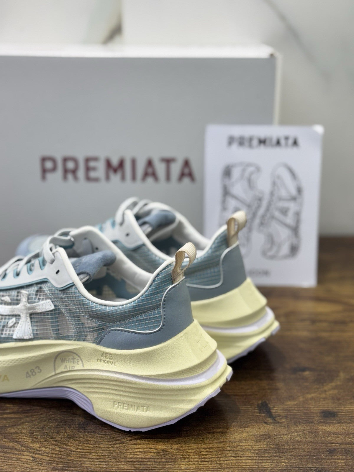 Premiata Timeless Trainer Sneaker Hill Azul     Casual Premiata Scarpa Donna 37