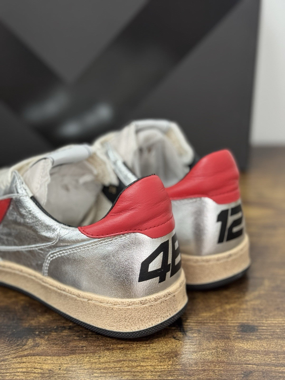 4B12 Sneaker Play New  Silver  Casual Scarpa Donna 38