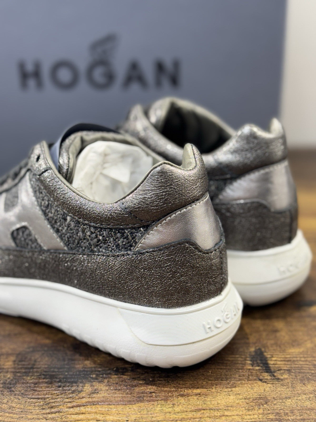 Hogan Interactive 3 Sneaker Pelle Grigia   Casual Hogan Donna 37