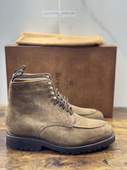 Berwick 1707 Stivaletto Uomo Suede Noce  Fondo Vibram Casual Boot 40