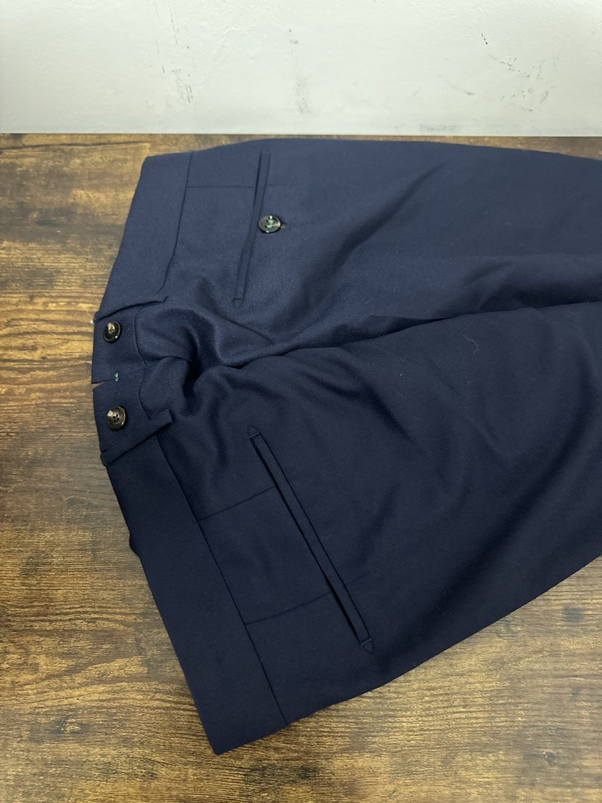 Berwich Pantalone Barber Blu  Flanella Light Uomo 54