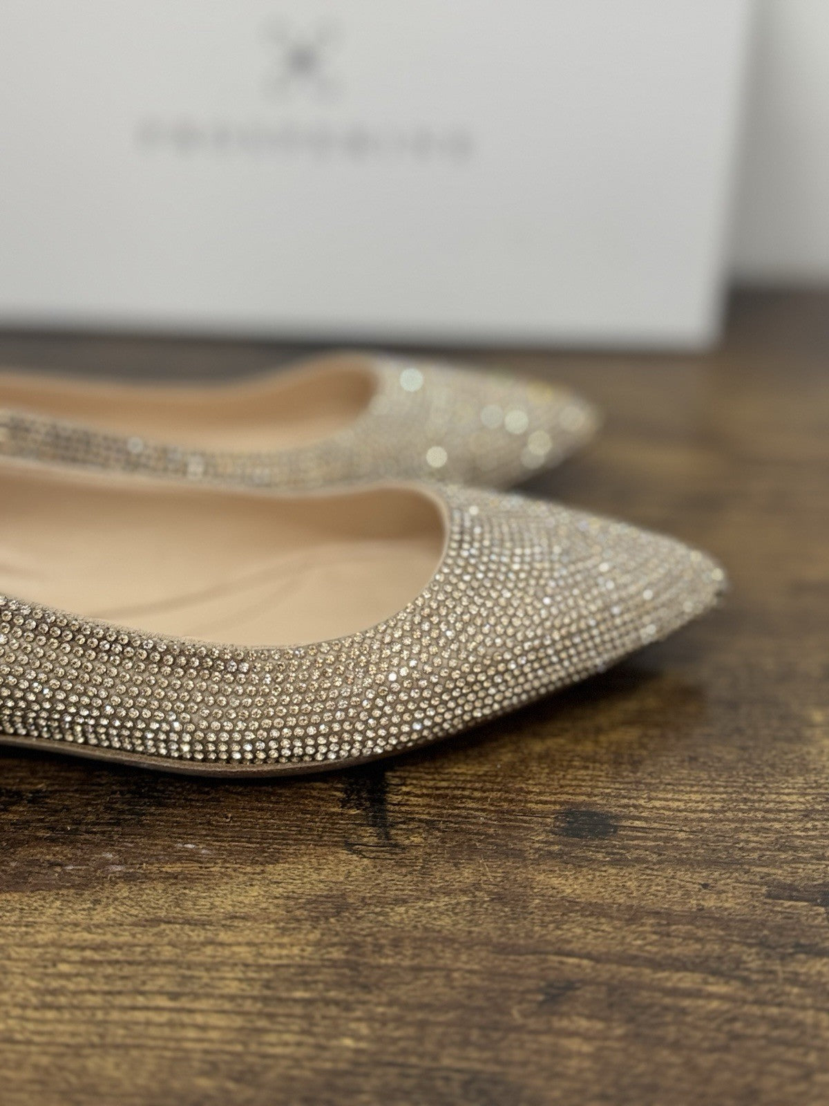 Prosperine Ballerina Crystal Platino Casual Scarpa Donna 38