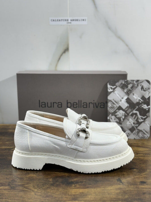 Laura Bellariva Mocassino Donna Bianco   Pelle   Extra light 38