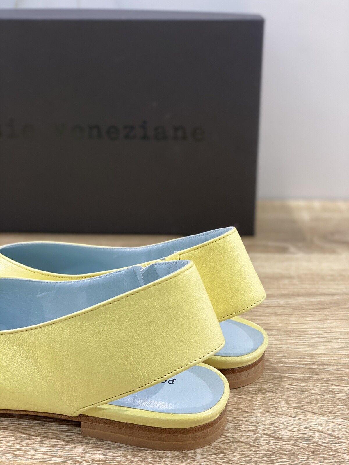 Poesie Veneziane Sandalo donna  Pelle Zolfo Slingback   made in italy 40