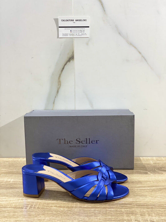 The Seller sandalo donna S8853 luxor bluette sandalo tacco 37