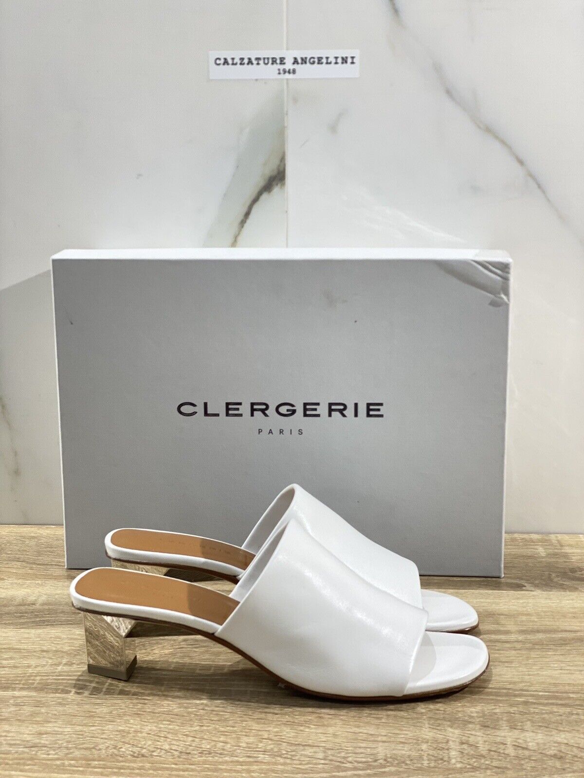 Clergerie Sandalo Donna Lyna Pelle Bianco Luxury Clergerie Sandal 38.5