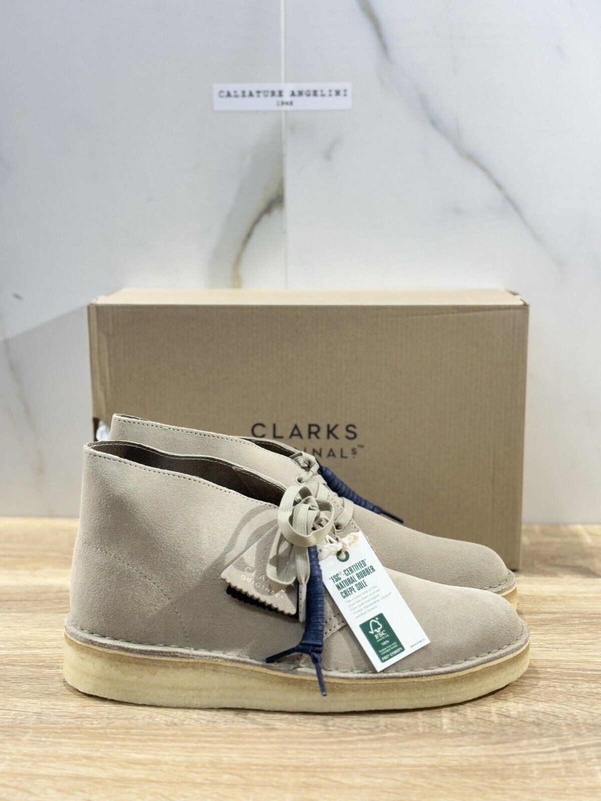 Clarks Desert Coal   Scarpa Uomo Suede Stone Icon Clarks Men Shoes 44