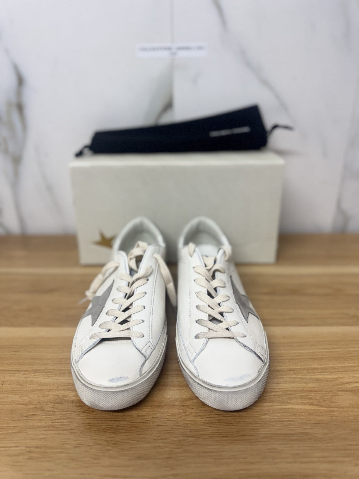 Golden Goose Super Star Bianca Ice Grey Luxury Golden Goose Uomo 46