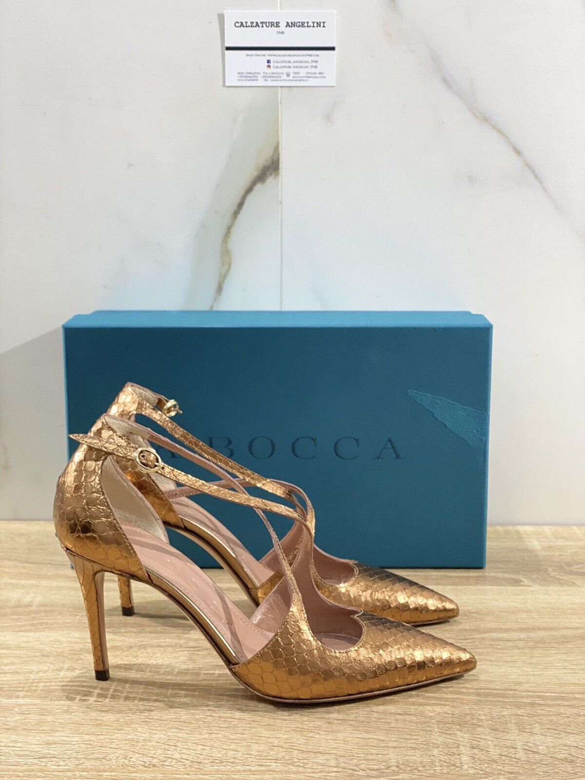 A.Bocca Decolte donna Anaconda  Gold   luxury woman Shoe  A.Bocca  37