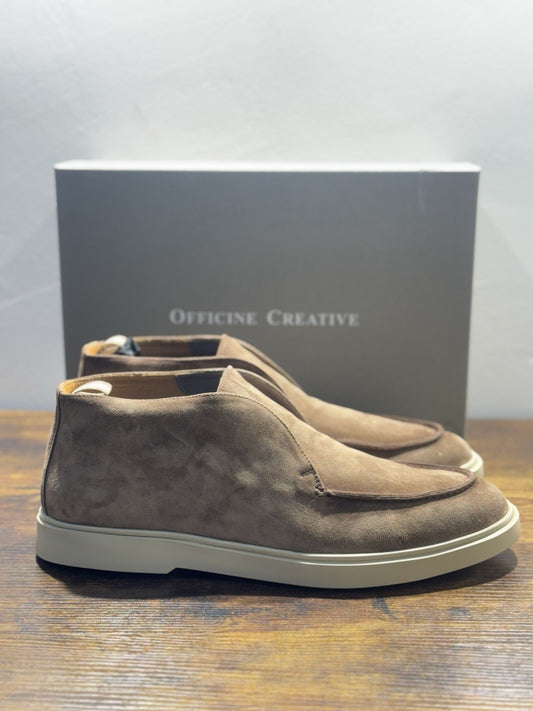 Officine Creative Polacchino Summer Walk Bones Suede Beige Uomo 46