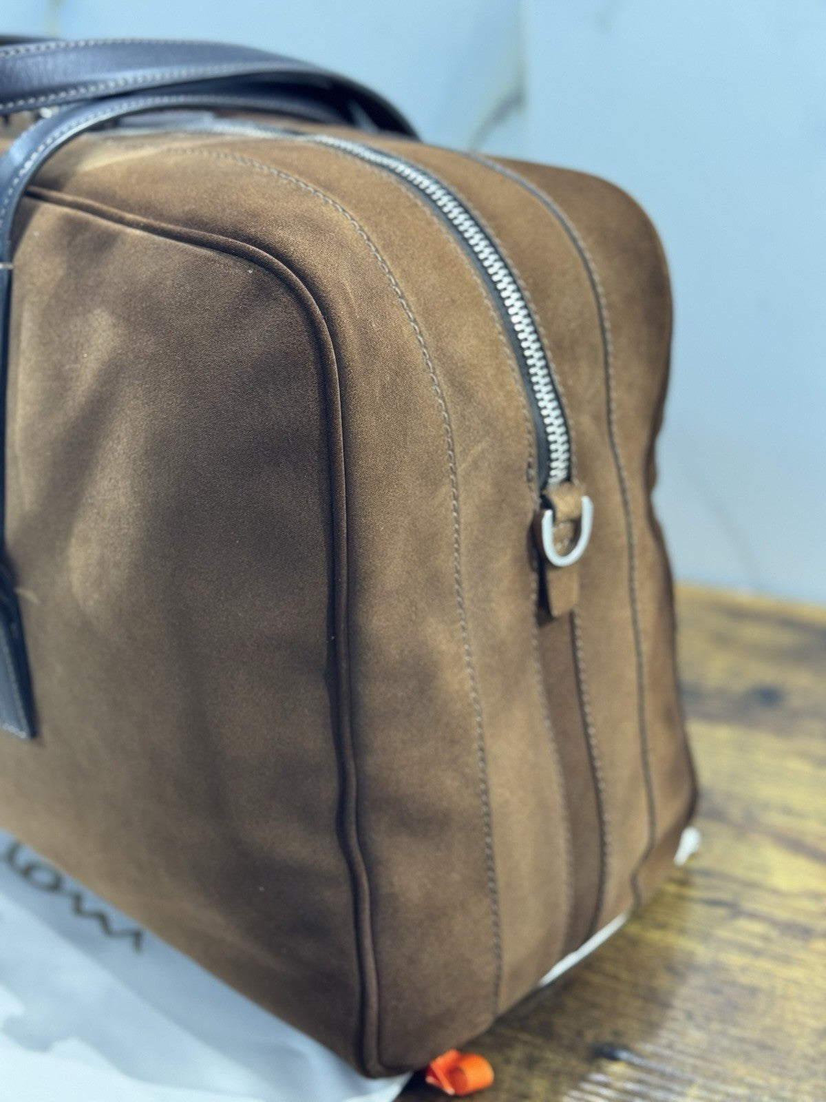 Borsone Weekend Viaggio Santoni Pelle Cuoio    Travel Bag Santoni Men Business