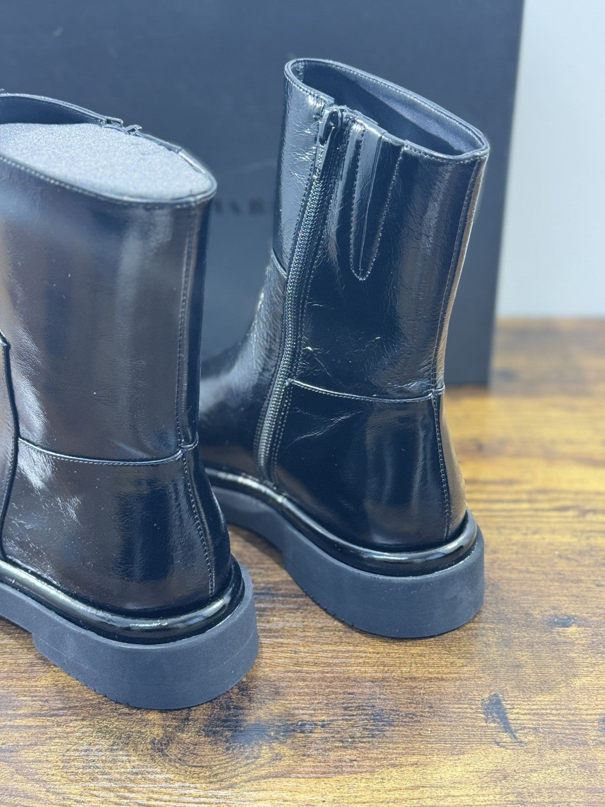 paloma barcelo Chelsea Boot  Carla pelle Nera luxury boot 37