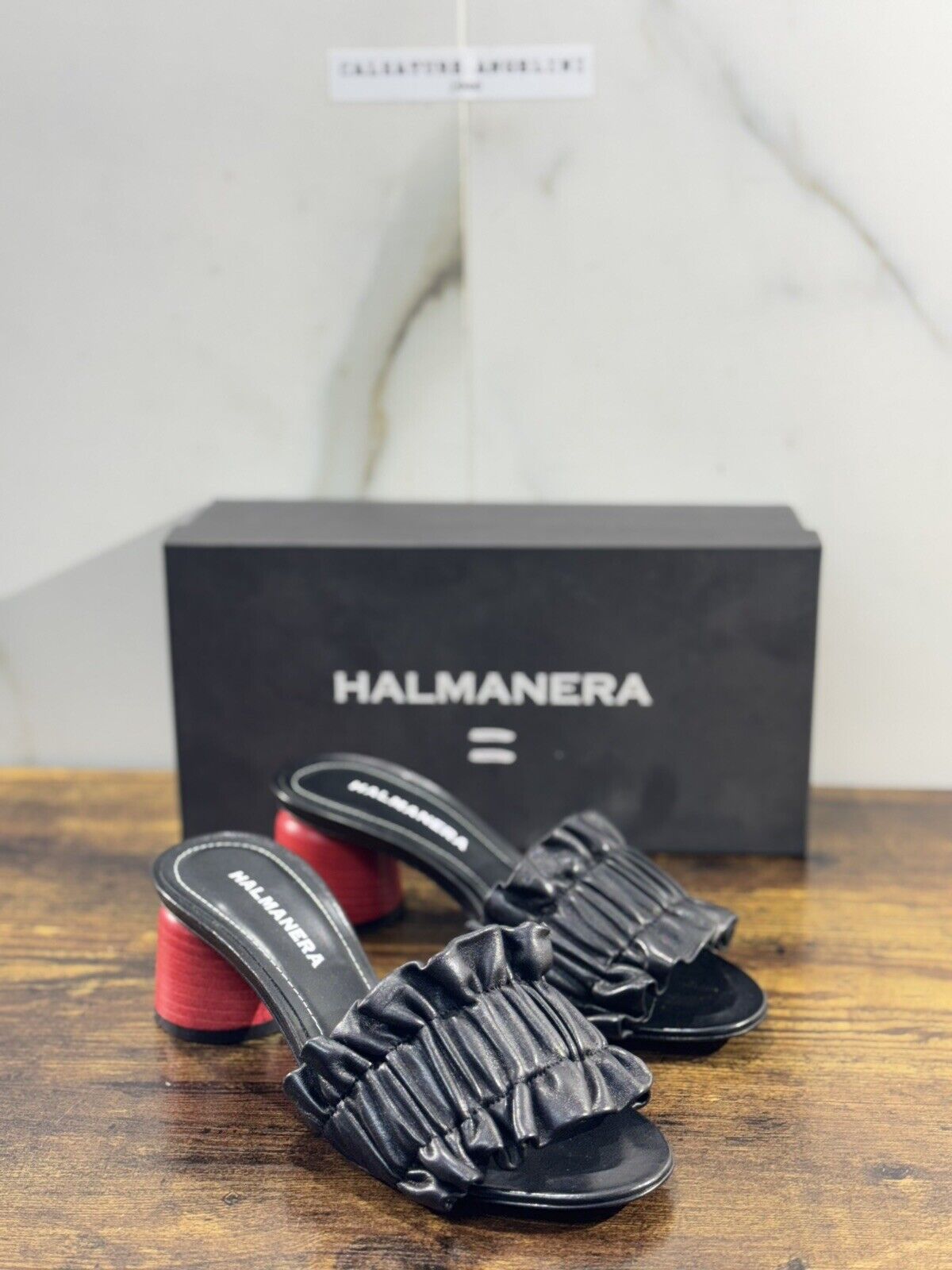 Halmanera Sandalo Donna Bea In Pelle Nero      Luxury Shoes 36