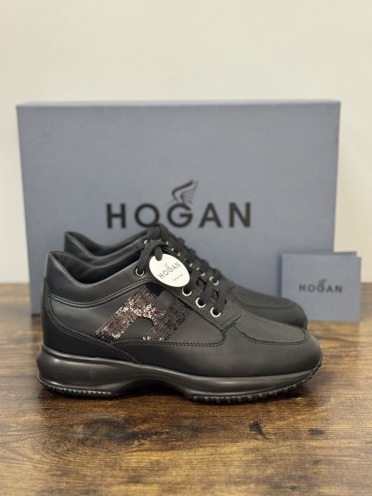 Hogan Interactive H Micropaiettes Pelle Nera Icon Hogan Donna 35.5