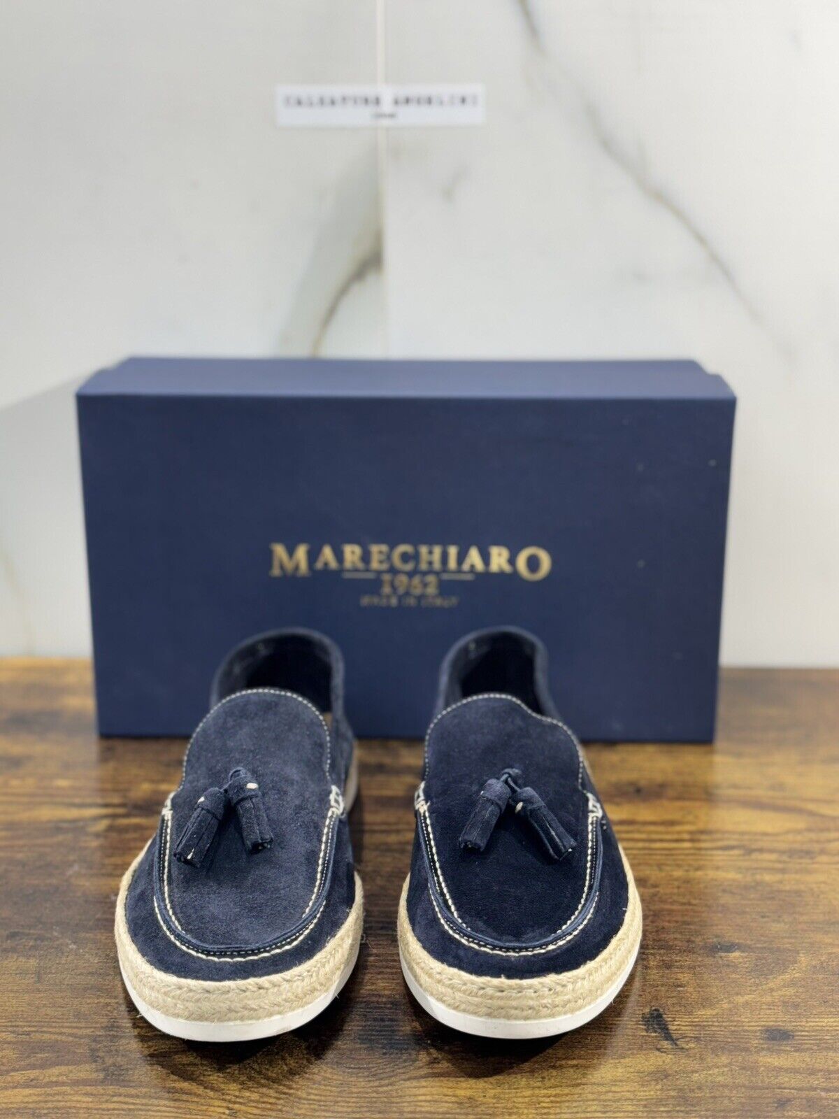 Marechiaro 1962 Mocassino Uomo Summer Icon Suede Blu 41