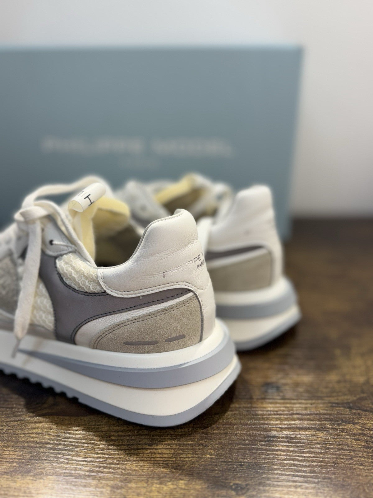 Philippe Model Olympique Low  Sneaker Pelle Bianca      Casual Uomo 45