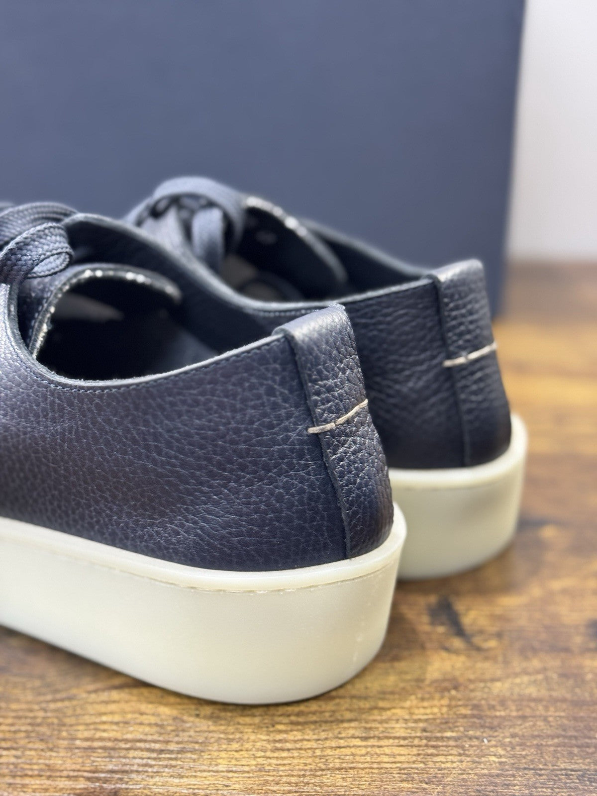 Seboy’s Sneaker Pelle Blu Casual Uomo 40