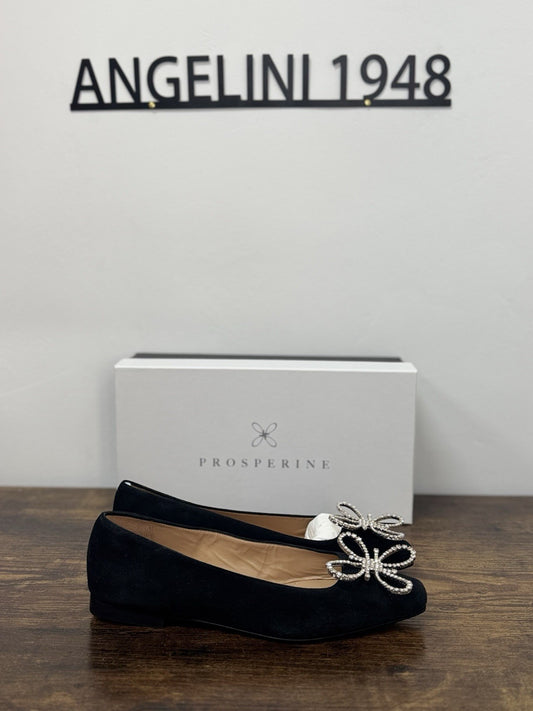 Prosperine Ballerina  Suede Nero  Flat  Scarpa Donna 36