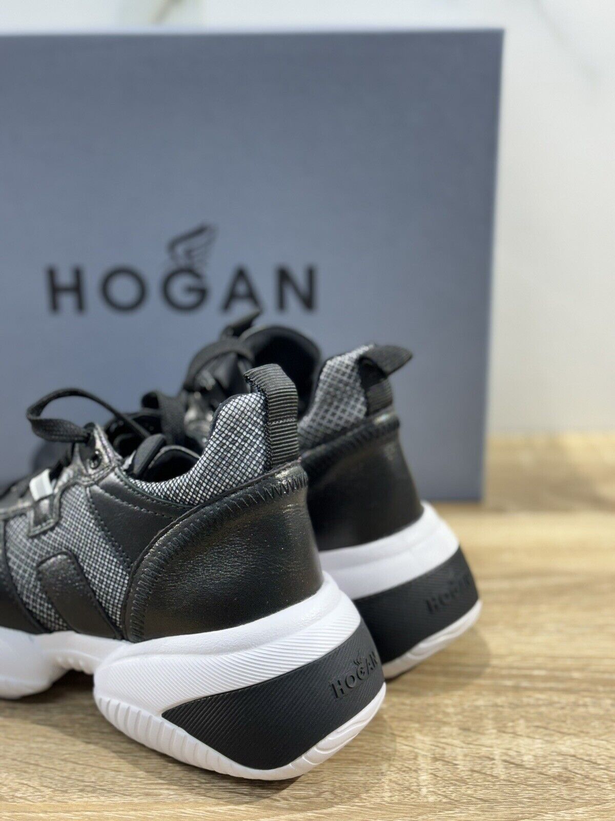 Hogan Interaction Sneaker Donna Nera Casual Woman Hogan Shoes 36.5