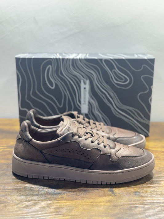 Lemargo Sneaker Pelle Cervo Testa Moro  Casual Luxury Handmade Uomo 42