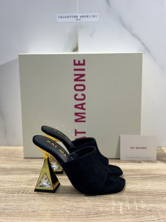 Kat Maconie Sandalo Donna Aria Suede Nero Luxury Kat Maconie 38