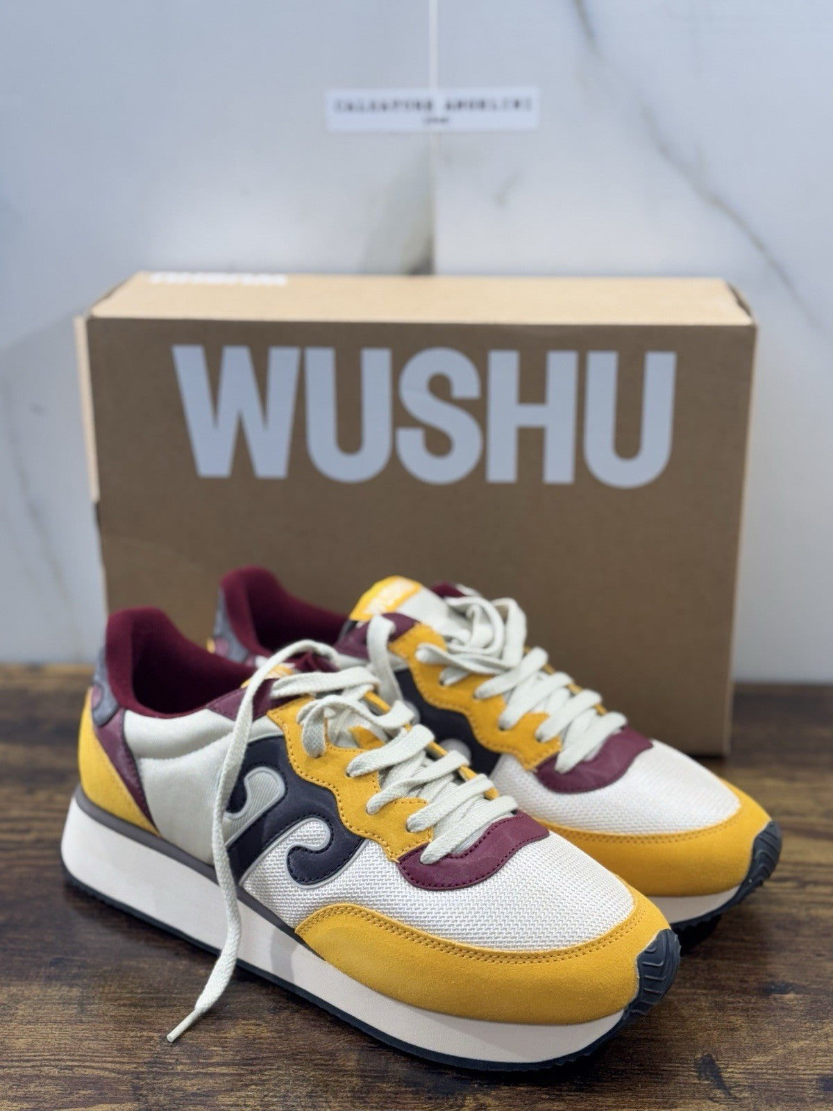 Wushu Ruyi Sneaker Uomo Casual Giallo Bordo’  45