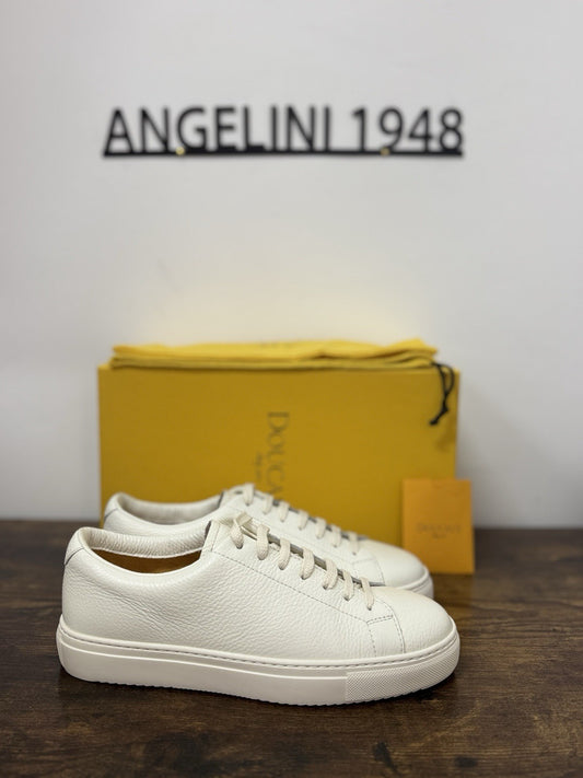 Doucal’s Sneaker Pelle Bianca Icon Casual Scarpa Uomo 39