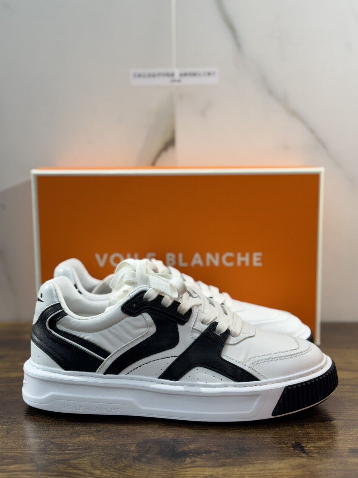 Voile Blanche Sneaker Uomo Forx 2 Pelle Bianca Casual Men Snekaer 42