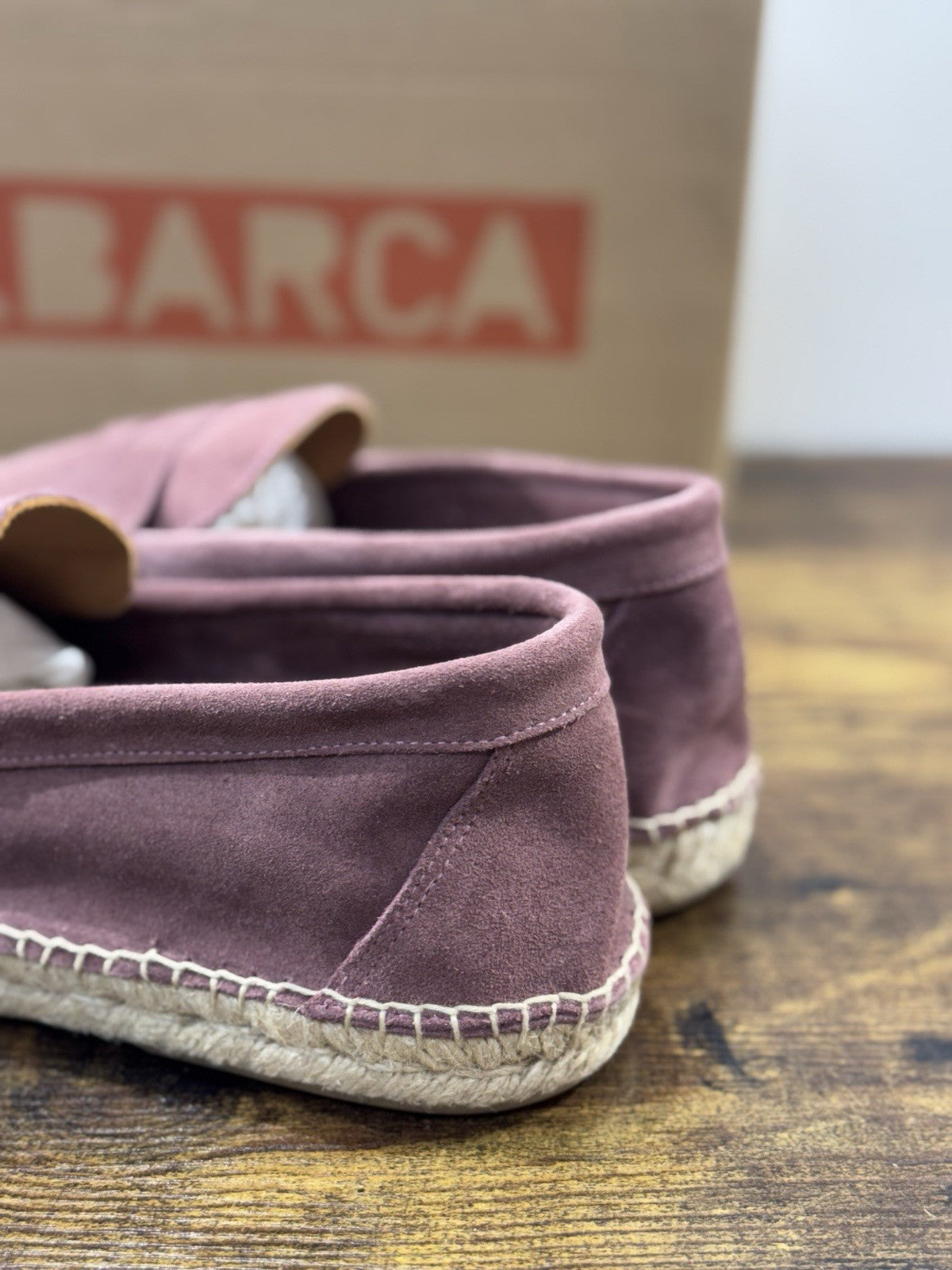 Abarca Espadrilles Suede Morado Casual Uomo 45