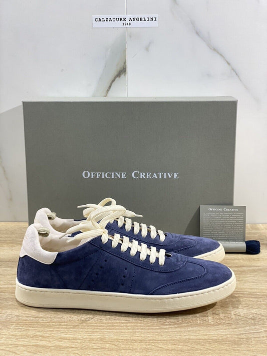 Officine Creative Kombo Sneaker Uomo Suede Blu Luxury Soft Fondo Lattice 46